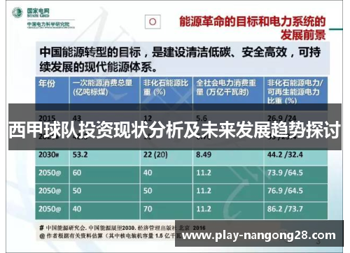 西甲球队投资现状分析及未来发展趋势探讨