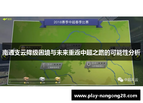 南通支云降级困境与未来重返中超之路的可能性分析
